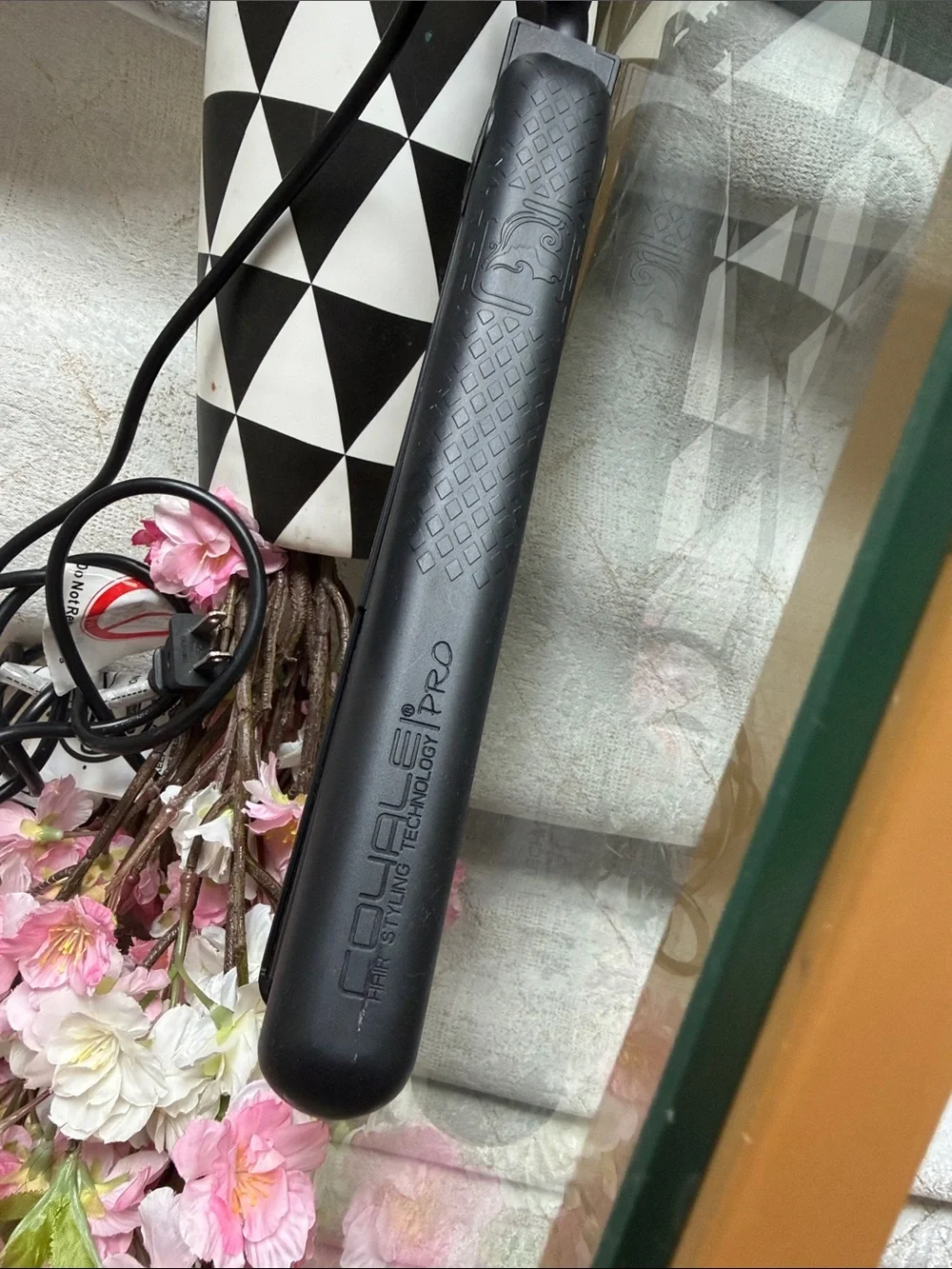 Black Ceramic Hair Straightener Flat Iron - Unbranded